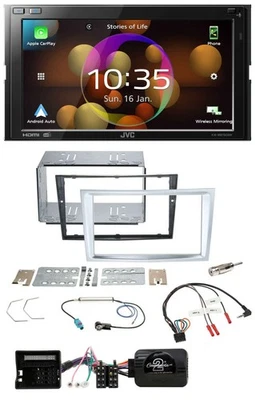 JVC DAB Lenkrad 2DIN Bluetooth USB Autoradio für Opel Zafira Astra H Corsa D mat - Bild 1 von 4