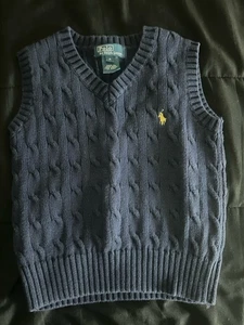 Boy’s Polo Ralph Lauren Sweater Vest Size 4 - Picture 1 of 4