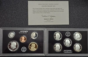 2024-S US Mint SILVER Proof Set OGP COA - Picture 1 of 3