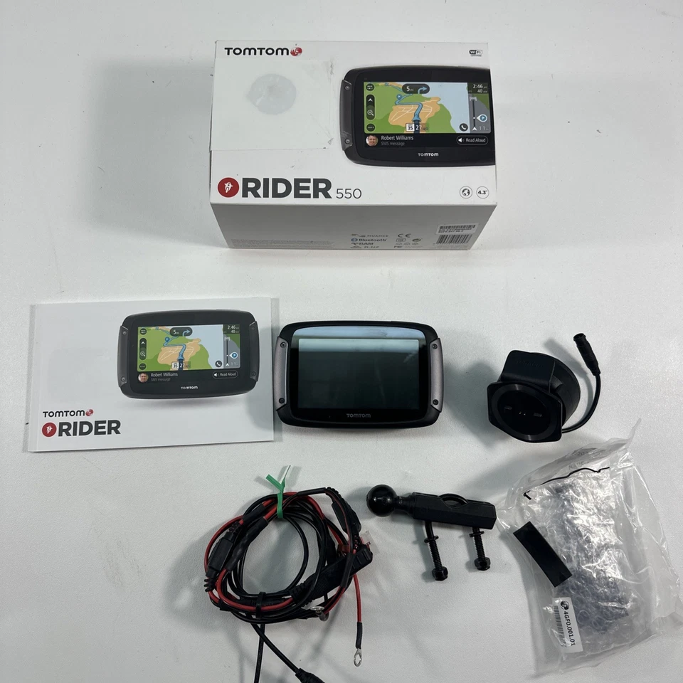 TomTom RIDER 550 4.3 inch GPS Navigation Device - Image 1 of 4