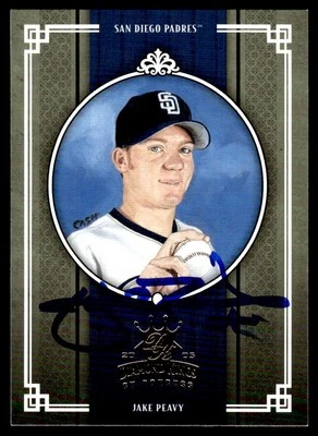 2005 Donruss Diamond Kings Baseball Jake Peavy San Diego Padres #189 Signed - Image 1 of 2