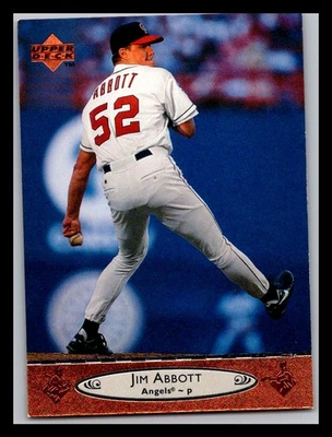 1996 Upper Deck #292 Jim Abbott California Angels MLB Foto 1 de 2
