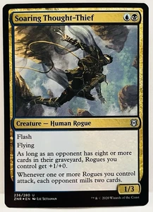 Soaring Thought-Thief -#236-MTG-Zendikar Rising-FOIL-NM - Picture 1 of 2