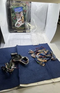 Dimensions Gold Collection VILLAGE SCENE STOCKING 8527 Cross Stitch 1997 READ - Picture 1 of 24