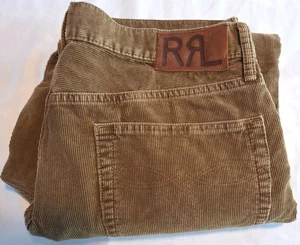 Double RL Ralph Lauren Cordhose Herren 34X34 Braun Slim Fit Knopfverschluss - Bild 1 von 17