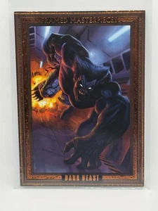 2024 Marvel Masterpieces Grego Orange Framed Masterpieces Dark Beast /99 - Picture 1 of 2