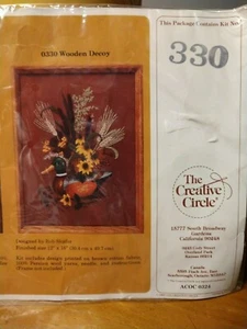 NIP Vintage 1983 The Creative Circle Stitchery Kit 0330 Wooden Decoy Duck Fall  - Picture 1 of 4