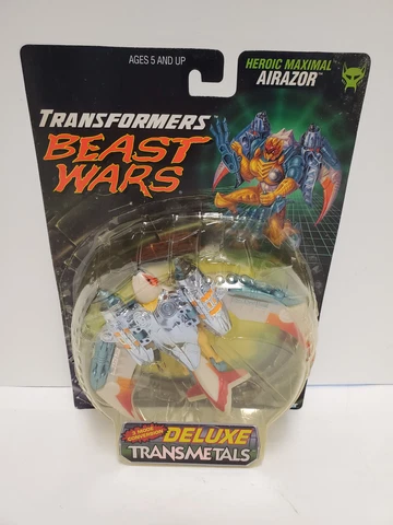 Transformers Beast Wars Deluxe Transmetals Airazor Heroic Maximal Kenner New Cover