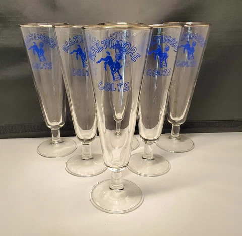 Baltimore Colts 1960's Pilsner Glasses Cover