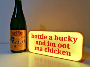 Letrero/placa de vino USB Buckfast Tonic para bar, cueva del hombre, cocina, garaje - Imagen 1 de 8