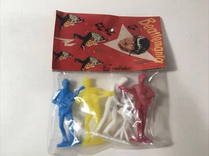 Figurine plastica cake topper THE BEATLES Beatlemania FAB FOUR EMIROBER anni 60 - Foto 1 di 8