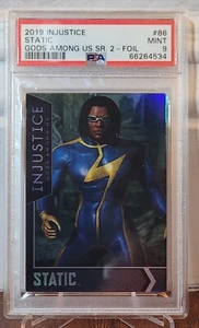 PSA 9 ~ 2019 Raw Thrills DC Injustice #86 lámina estática tarjeta de Dave & Buster - Imagen 1 de 2