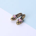 Retro Vintage Shoes Brooches Pink Rhinestone Flower Bowknot Shoes Brooch P*D _co