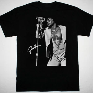 James Brown signature T-shirt black Short Sleeve All Sizes S to 5Xl XZ426 - Picture 1 of 3
