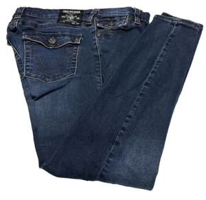 True Religion Jeans Size 31 Relaxed Straight World Tour Patch - Picture 1 of 17