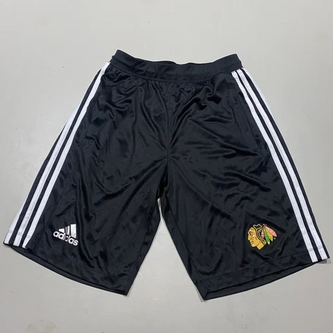Chicago Blackhawks adidas Climalite Athletic Shorts Men's Red New with Tags Cover