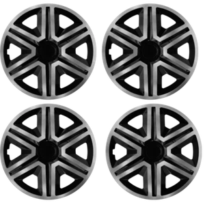 16" Wheel Covers Hub Caps 16 Inch Wheel Trims Trim Set Of 4 Plastic [AKT SVL/B] - Picture 1 of 4