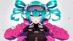 Anime hatsune miku jacket sungles vocaloid headphones Playmat Gaming Mat Desk - Picture 1 of 1