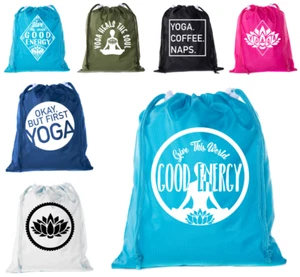 Mini bolsas de yoga con cordón organizadores de bolsas de yoga para calcetines de yoga y ropa de yoga - Imagen 1 de 8