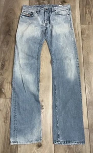 DIESEL Safado Jeans Men's W29/L34  Straight Fit Faded Blue Wash 008KL Distressed - Picture 1 of 9