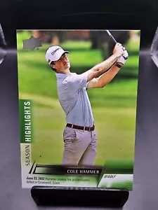 2024 Upper Deck UD Golf SEASON HIGHLIGHTS #98 Cole Hammer - Picture 1 of 2