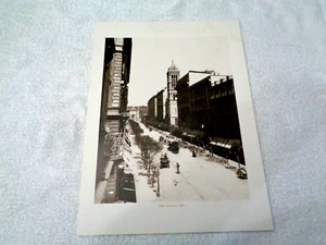 ROMA VIA NAZIONALE 1890 FRATELLI ALINARI 1990 STAMPA DA CORNICE 40X30 CM - Picture 1 of 2