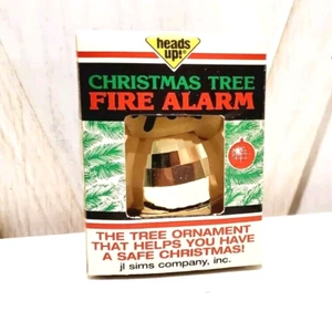 Heads Up vintage! Sensor de calor alarma de incendio árbol de Navidad adorno club de leones dorado - Imagen 1 de 3