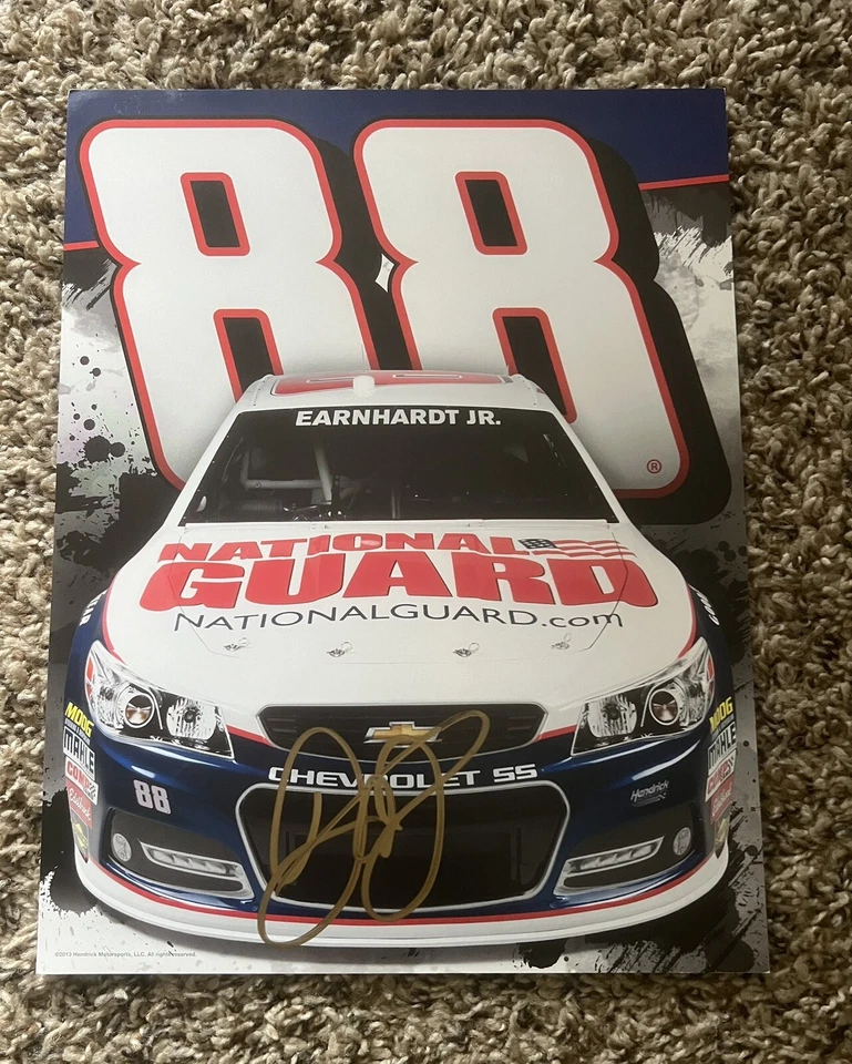 Dale Earnhardt Jr. Tarjeta de héroe firmada autografiada por Nascar Hendrick Foto 1 de 1