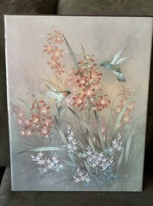 Vintage Poster Art Print Litho Floral Flowers and Birds 16”x20” 1993 - Picture 1 of 7
