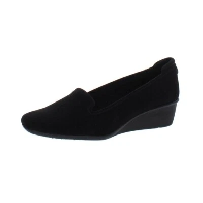 Tacones de cuña sin cordones Anne Klein para mujer 9 M negros Winnefred nuevos en caja GY7 Foto 1 de 4