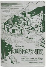 Vintage Dubrovnik Kroatien Dalmatien Reiseführer Buch Karten Reiseanzeigen 1930er Jahre