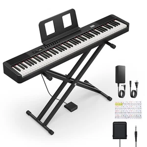 Donner DEP-20 Lite pianoforte elettrico pianoforte digitale pesato tasti pedali supporto - Foto 1 di 10