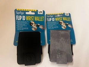 Sprigs Flip ID Wrist Wallet & Pocket for Travel Running Hiking S/M New Lot Of 2 - Picture 1 of 6