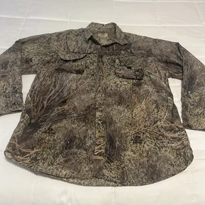 Vintage Mossy Oak Camo Button-Down Shirt Light Weight Brush Pattern Men’s XL - Picture 1 of 8