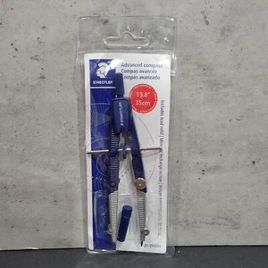 Staedtler Advanced Student Compass Blue,Silver With Lead Refill 13.8" Geometric  - Picture 1 of 4