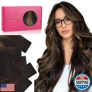 WENNALIFE Borde Invisi y Cinta Clásica en Extensiones de Cabello Cabello Humano, 24 Pulgadas - Imagen 1 de 5