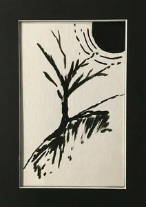 Obras de Arte Original Enmarañadas Firmadas 4""x6"" Manga de Plástico Lori Clark REGALO - Imagen 1 de 6