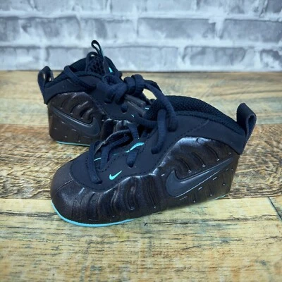 Nike Lil' Posite Pro Dark Obsidian Aqua Cuna Botín 643145-401 Bebé Talla 4C Nuevo Foto 1 de 4