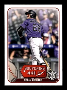 2021 Topps Big League Souvenirs #SO-12 Nolan Arenado Colorado Rockies - Picture 1 of 2