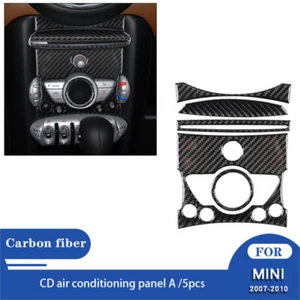 Interior Center AC Panel Control Trim For MINI Cooper R56 Carbon Fiber Style A  - Picture 1 of 11