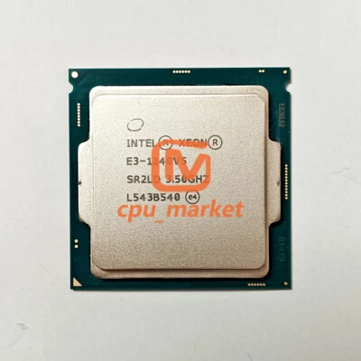 Intel Xeon E3-1240v5 SR2CM SR2LD 3.5GHz 4 Cores 8T 8MB 80W LGA1151 CPU Processor - Image 1 of 2
