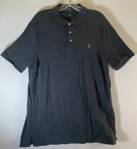 Polo Ralph Lauren Para Hombre Polo Calce Clásico Gris Oscuro Talla L Multicolor Poni - Imagen 1 de 7