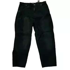 Beverly Hills Polo Club Black Cotton Corduroy Pants Mens 38X32 Vintage - Picture 1 of 12