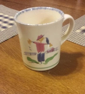 2 tazas de café vintage Pfaltzgraff ESPANTAPÁJAROS decoración de otoño hechas en EE. UU. - Imagen 1 de 5