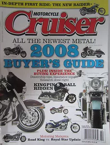 Motorrad Cruiser Magazin Februar 2008 Käuferführer King Pin Ball geritten - Bild 1 von 2