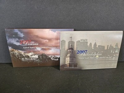 2007 US Mint D&P Uncirculated Set 10 Gold Dollars, 10 State Quarters OGP+COA - Image 1 of 4