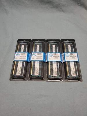 Lote de (4) RAM de escritorio Dell 16 GB DDR3 PC3-10600R RDIMM SNPMGY5TC/16G #1949 Foto 1 de 2