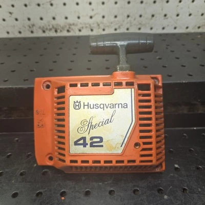 Vintage Husqvarna 42 Special Chainsaw Recoil Pull Start Assembly USED OEM  - Image 1 of 3