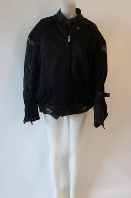 Mens Joe Rocket Black Mesh Motorcycle Jacket 2XL - Image 1 of 4