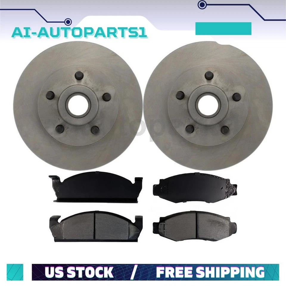 Kit de rotores de freno delanteros + pastillas de freno para AMC AMX 1978 Foto 1 de 4